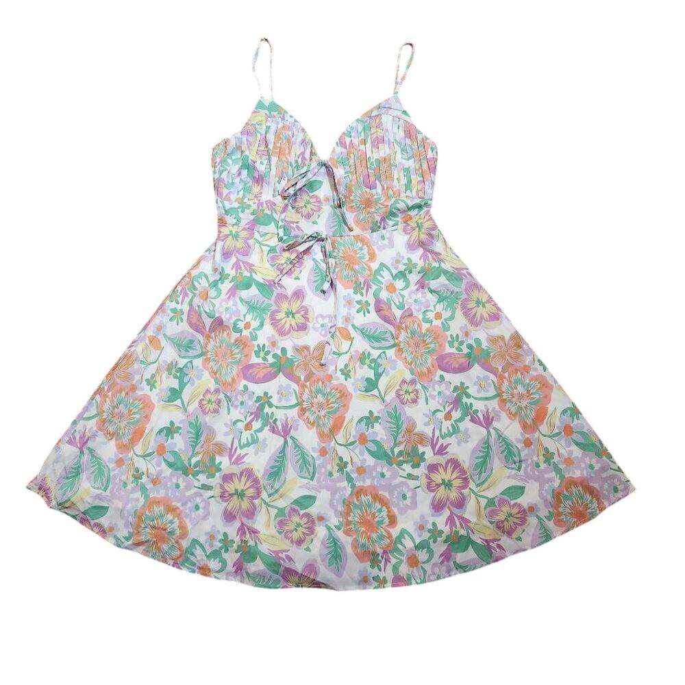 Love + Harmony Pastel Floral Mini Sundress Size Large